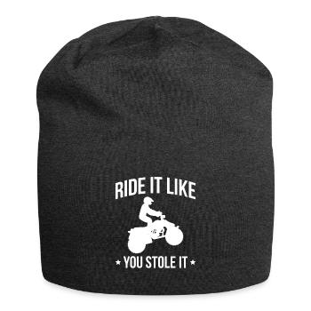 Ride It Like You Stole It Quad Rider Shirt - Bonnet en jersey - charbon - Devant