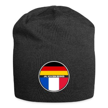 Ja Ich Bin Beides - Franzose und Deutscher - Jersey-Beanie - Anthrazit - Vorne