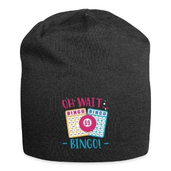 Oh Wait.. BINGO Shirt Gift - Jersey Beanie - charcoal grey - Front