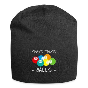 Shake Those Balls Bingo Spieler Shirt Geschenk - Jersey-Beanie - Anthrazit - Vorne