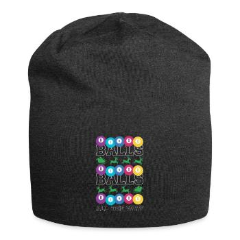 Balls Bingo Shirt Ugly Sweatshirt Chemise de Noël - Bonnet en jersey - charbon - Devant
