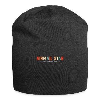 Airmail Star Your Hole Is My Goal Shirt Gift - Jersey Beanie - charcoal grey - Front