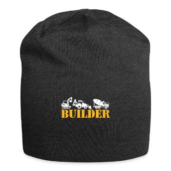 Constructeur Excavatrice Conducteur Chantier de construction Ouvrier de la construction - Bonnet en jersey - charbon - Devant