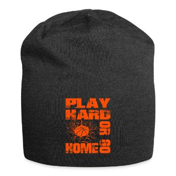 Basketball Play Hard Or Go Home - Basketball Fan - Jersey Beanie - charcoal grey - Front