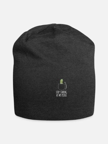 Brusttasche Essiggurke Shirt Geschenk - Jersey-Beanie - Anthrazit