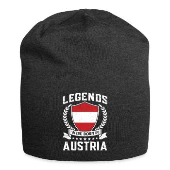 Vintage Design Austrian Flag Austria - Jersey Beanie - charcoal grey - Front