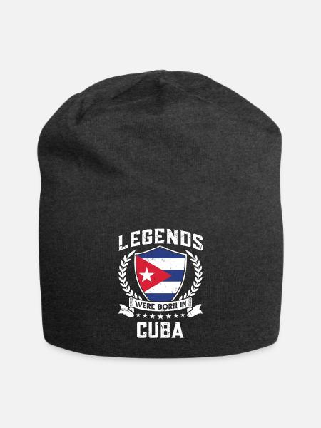 Vintage Design Kubanische Flagge Kuba - Jersey-Beanie - Anthrazit