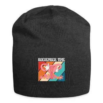 Roevember time Uterus Shirt Geschenk - Jersey-Beanie - Anthrazit - Vorne