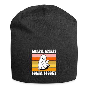 Sorta Sweet Sorta Spooky Geist Halloween - Jersey-Beanie - Anthrazit - Vorne