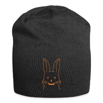 Hase Halloween Shirt Geschenk - Jersey-Beanie - Anthrazit - Vorne