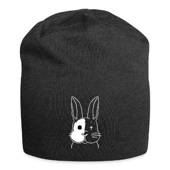Hase Halloween Shirt Geschenk - Jersey-Beanie - Anthrazit - Vorne