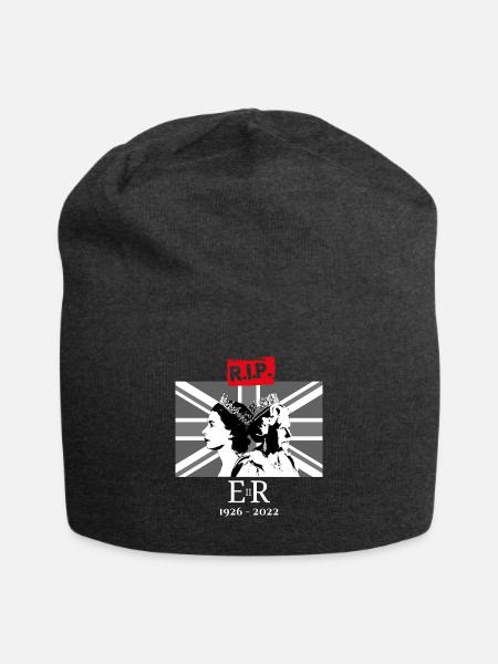 Königin Elizabeth II. - RIP - Das Ende einer Ära - Jersey-Beanie - Anthrazit