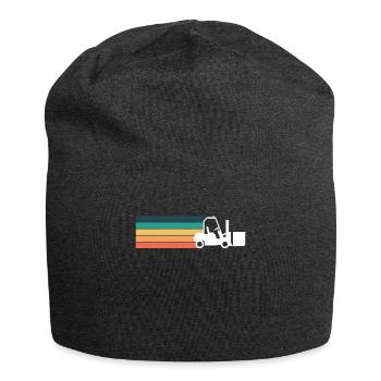 Vintage Retro Gabelstapler Shirt Geschenk - Jersey-Beanie - Anthrazit - Vorne