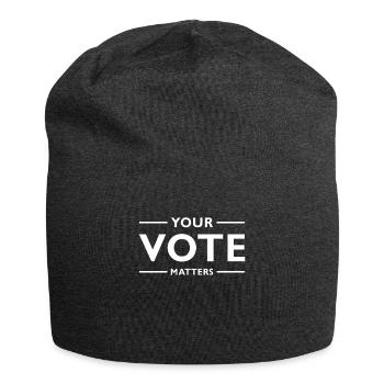 Your Vote Matters Roevember Shirt Gift - Jersey Beanie - charcoal grey - Front