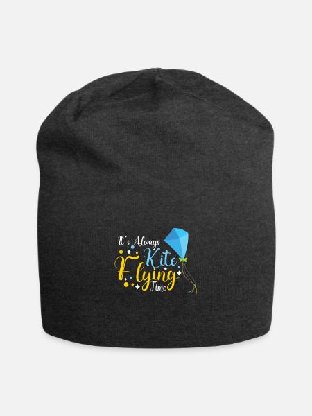 Kite Flying Kite Fan Für Fite Flying Lovers - Jersey-Beanie - Anthrazit