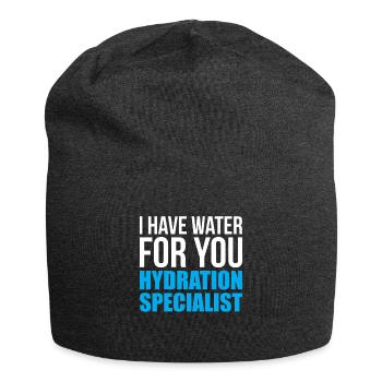 I Have Water For You Hydration Specialist - Jersey-Beanie - Anthrazit - Vorne