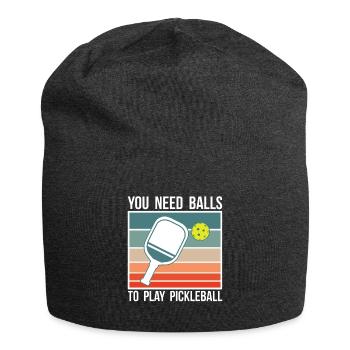 Vous avez besoin de balles pour jouer au pickleball shirt - Bonnet en jersey - charbon - Devant