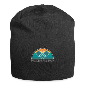 Pickleball Dad Vater Papa Vatertag Shirt Geschenk - Jersey-Beanie - Anthrazit - Vorne