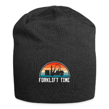 Chariot élévateur Time Shirt Cadeau Chariot élévateur - Bonnet en jersey - charbon - Devant