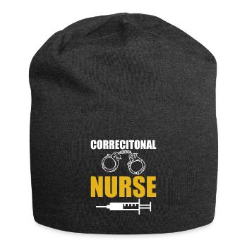 Infirmière correctionnelle infirmière de prison - Bonnet en jersey - charbon - Devant