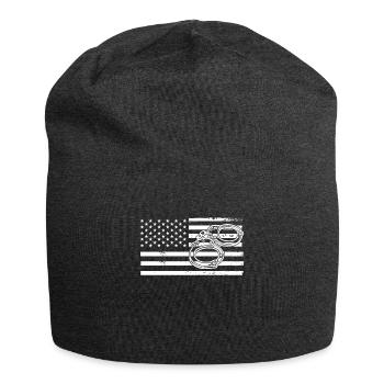 Usa Flag America Flag Agent correctionnel - Bonnet en jersey - charbon - Devant
