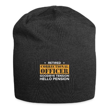 Retired Correctional Goodye Tension Hello Pension - Jersey Beanie - charcoal grey - Front