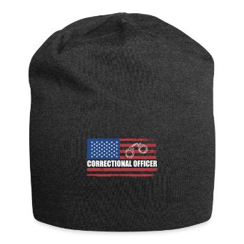 Usa Flag America Flag Agent correctionnel - Bonnet en jersey - charbon - Devant