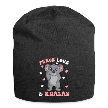Koala Koala Bear Women Girl - Jersey Beanie - charcoal grey - Front