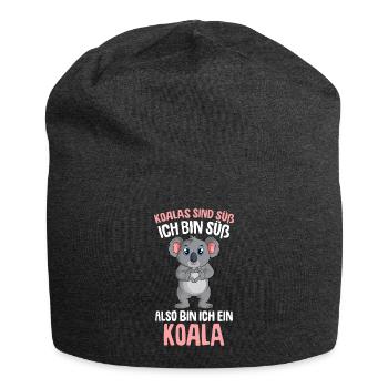 Koalas sind süß Koalabär Damen Kinder - Jersey-Beanie - Anthrazit - Vorne