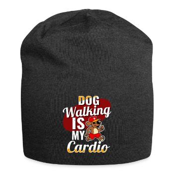 La promenade du chien est mon cadeau de gardien de chien cardio - Bonnet en jersey - charbon - Devant
