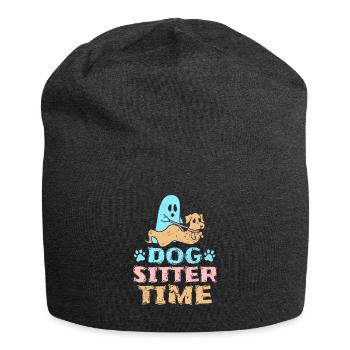 Cadeau de chemise de temps de gardien de chien - Bonnet en jersey - charbon - Devant