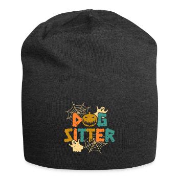 Dog Sitter Halloween Geschenk Shirt - Jersey-Beanie - Anthrazit - Vorne