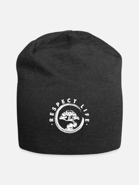 Zen kreis Mit Bonsai - Jersey-Beanie - Anthrazit