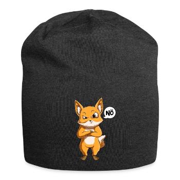 Fuchs Nö Kinder Mädchen Jungen Füchse - Jersey-Beanie - Anthrazit - Vorne