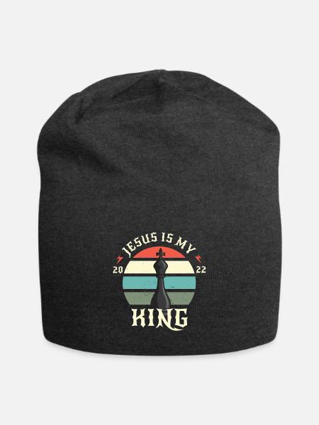 Jesus Is My King - Jersey-Beanie - Anthrazit