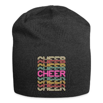 Cadeau de chemise Vintage Retro Cheerleader - Bonnet en jersey - charbon - Devant