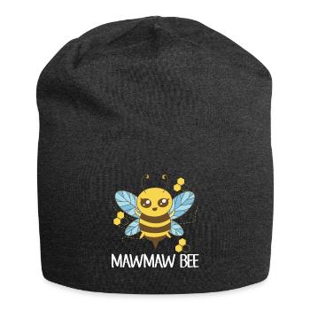 MawMaw Bee Shirt Gift Mama Beekeeper - Jersey Beanie - charcoal grey - Front