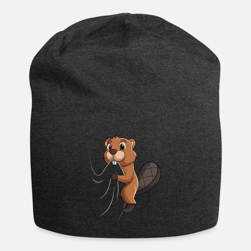 Biber Kinder Jungen Mädchen - Jersey-Beanie - Anthrazit