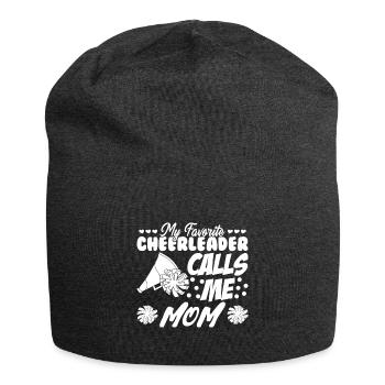 My Favorite Cheerleader Calls Me Mom Shirt - Jersey-Beanie - Anthrazit - Vorne