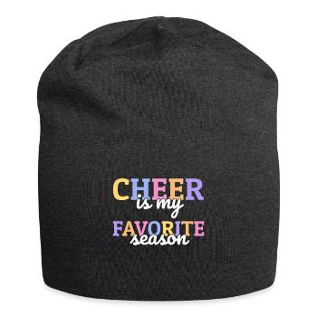 Cheer est mon cadeau de chemise de saison préféré - Bonnet en jersey - charbon - Devant