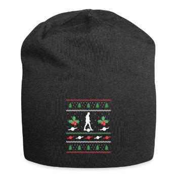 Chemise moche de Noël à une roue cadeau de Noël - Bonnet en jersey - charbon - Devant