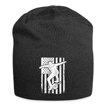 USA Flag America Flag Onewheel Shirt - Jersey Beanie - charcoal grey - Front