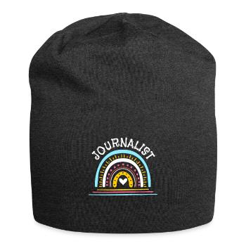 Vintage Retro Journalist Shirt Geschenk - Jersey-Beanie - Anthrazit - Vorne
