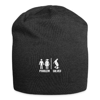 Problem Solved Shirt Onewheel Gift - Jersey Beanie - charcoal grey - Front