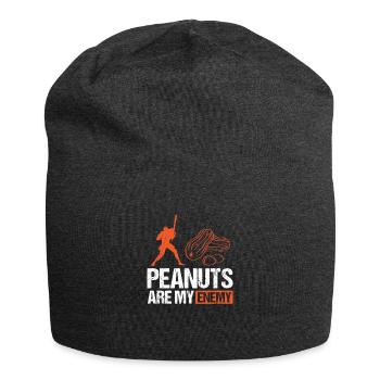 Les cacahuètes sont ma chemise ennemie Chemise d’allergie aux arachides - Bonnet en jersey - charbon - Devant