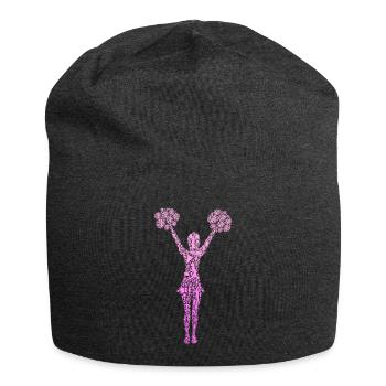Cheerleader Cheerleading Girls Cheer - Jersey Beanie - charcoal grey - Front