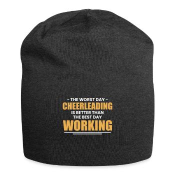 Équipe de cadeaux de chemises de pom-pom girls - Bonnet en jersey - charbon - Devant