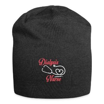 Dialysis Nurse Shirt - Jersey Beanie - charcoal grey - Front