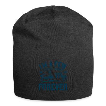 Ich bin ein paar Schritte von meiner Ewigkeit entfernt - Jersey-Beanie - Anthrazit - Vorne