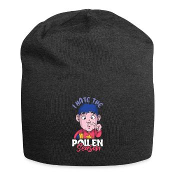 Je déteste la chemise de saison du pollen - Bonnet en jersey - charbon - Devant